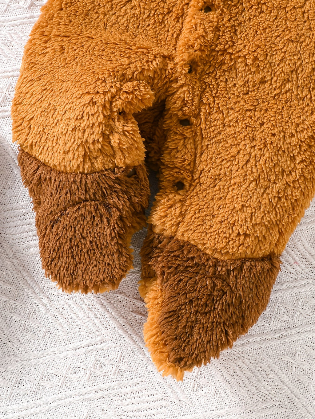 Body à manches longues et pieds en tissu peluche pour bébé et — Monptitlou