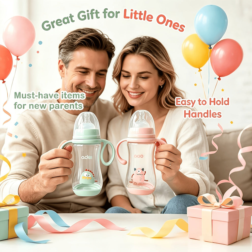 (1 bouteille et 1 tétine droite) bouteille bébé 300 ml grande capacité — Monptitlou