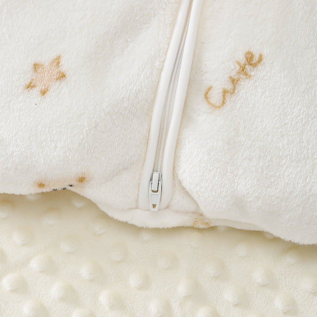 Ours Étoile Manches Longues Flanelle Polaire Fermeture Éclair Double — Monptitlou