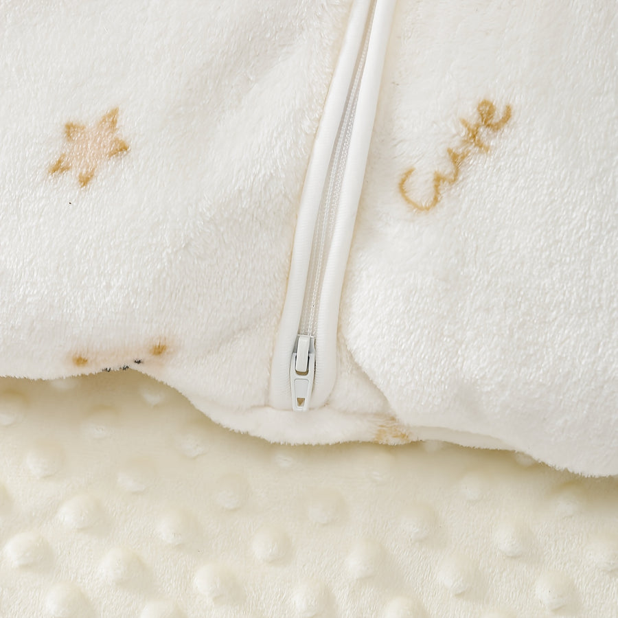Ours Étoile Manches Longues Flanelle Polaire Fermeture Éclair Double — Monptitlou