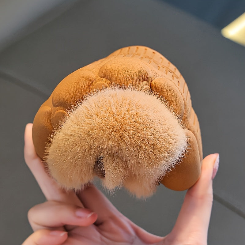 Chaussures d'hiver en peluche Capybara pour garçons et filles, bébés, intérieur, maison, antidérapantes, douces