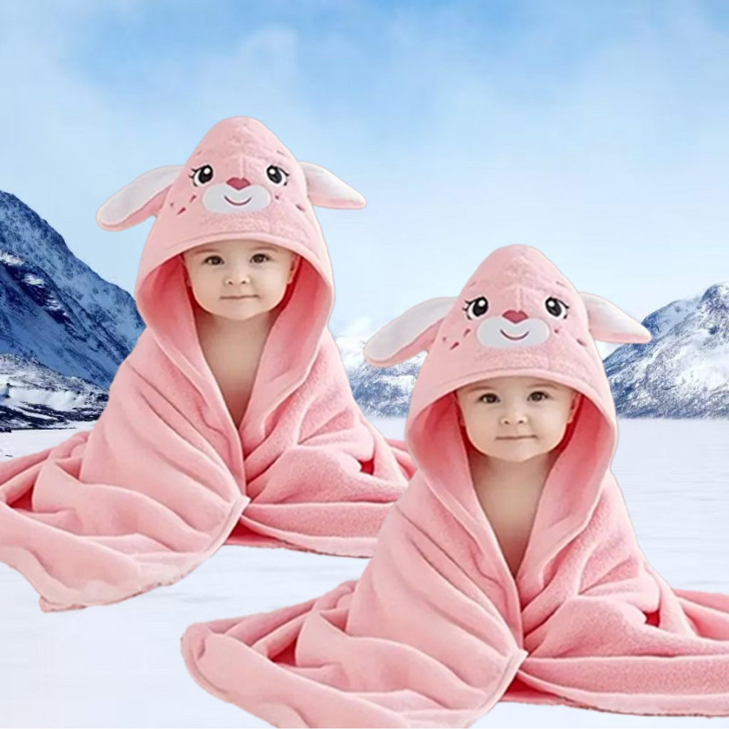 2 peignoirs pour enfants, peignoirs à capuche animaux cartoon — Monptitlou