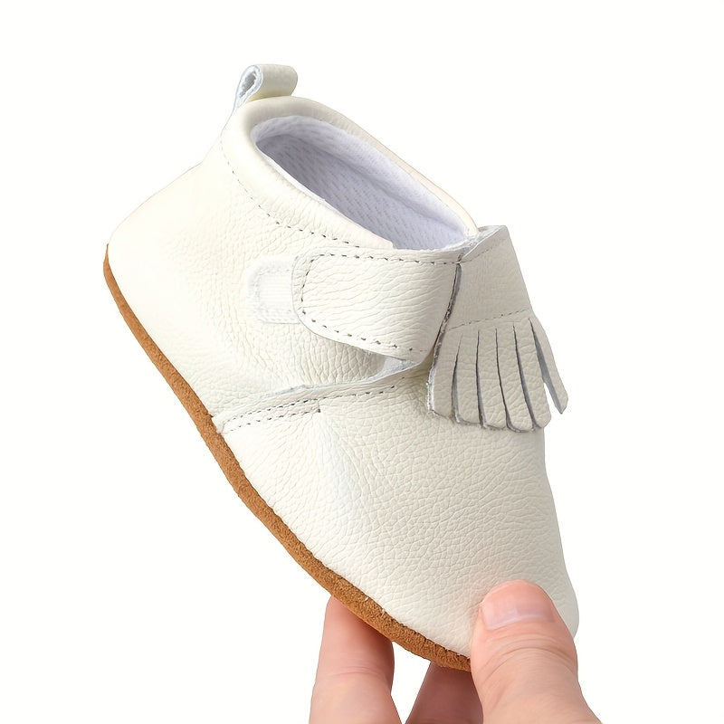 Chaussures de bébé à semelle souple en cuir véritable respirant — Monptitlou