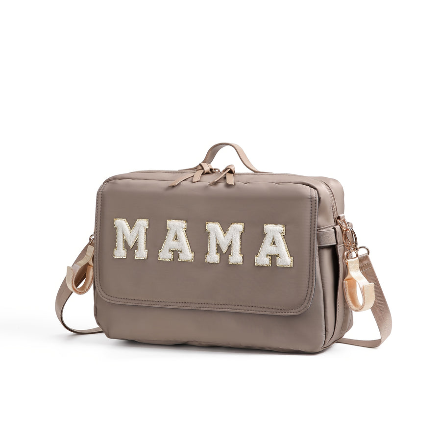 Sac parental 1 pièce MAMA avec lettres brodées, grande capacité — Monptitlou