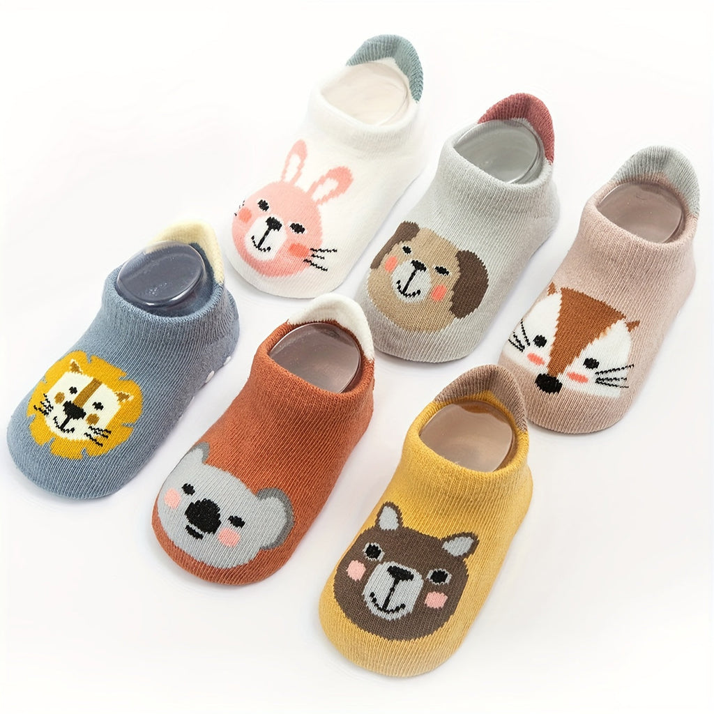 12 paires de chaussettes antidérapantes pour jeunes — Monptitlou