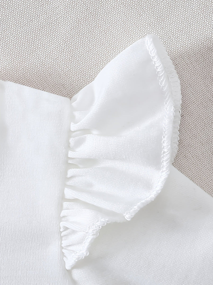 Ensemble deux pièces pour bébé fille tendance : haut à manches à — Monptitlou