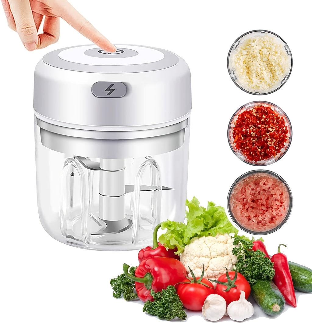 Mixeur électrique 1 pc 250/100 ml USB rechargeable sans fil 30 W haute puissance multifonction broie/hache rapidement vi