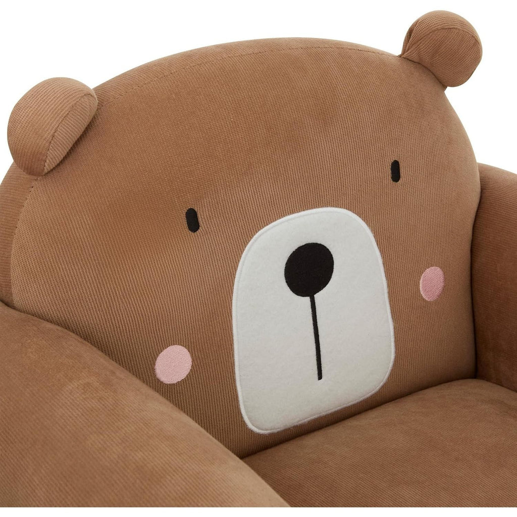 Fauteuil Enfant Ours Marron – Petit Fauteuil Rembourré en Polyester — Monptitlou