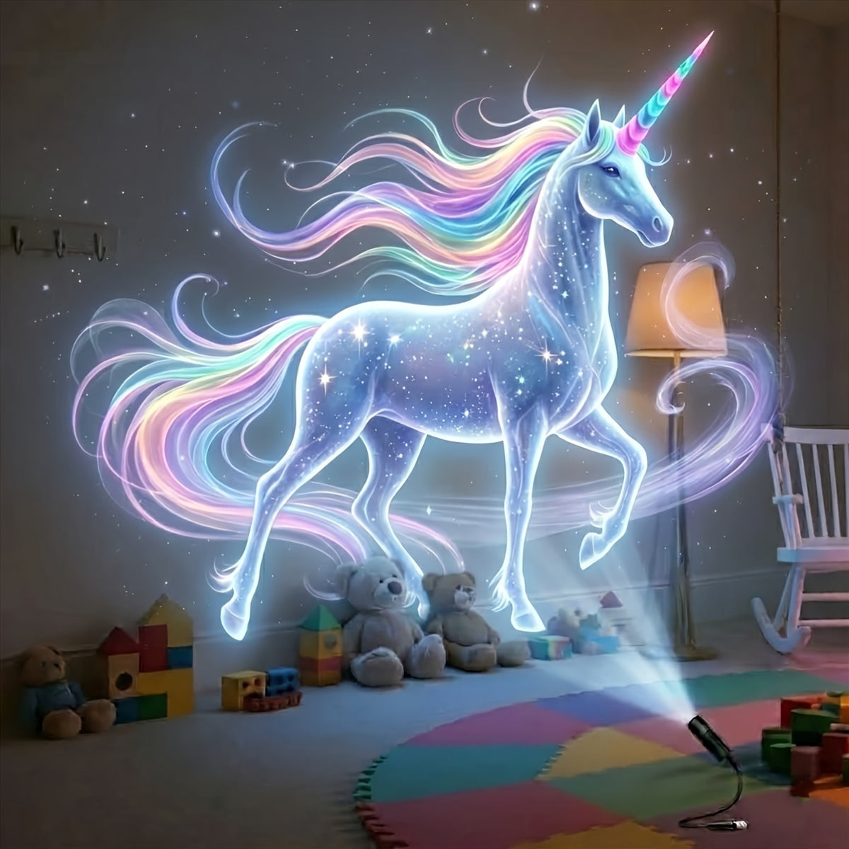 Lampe de projection USB portable créatures fantastiques — Monptitlou Image