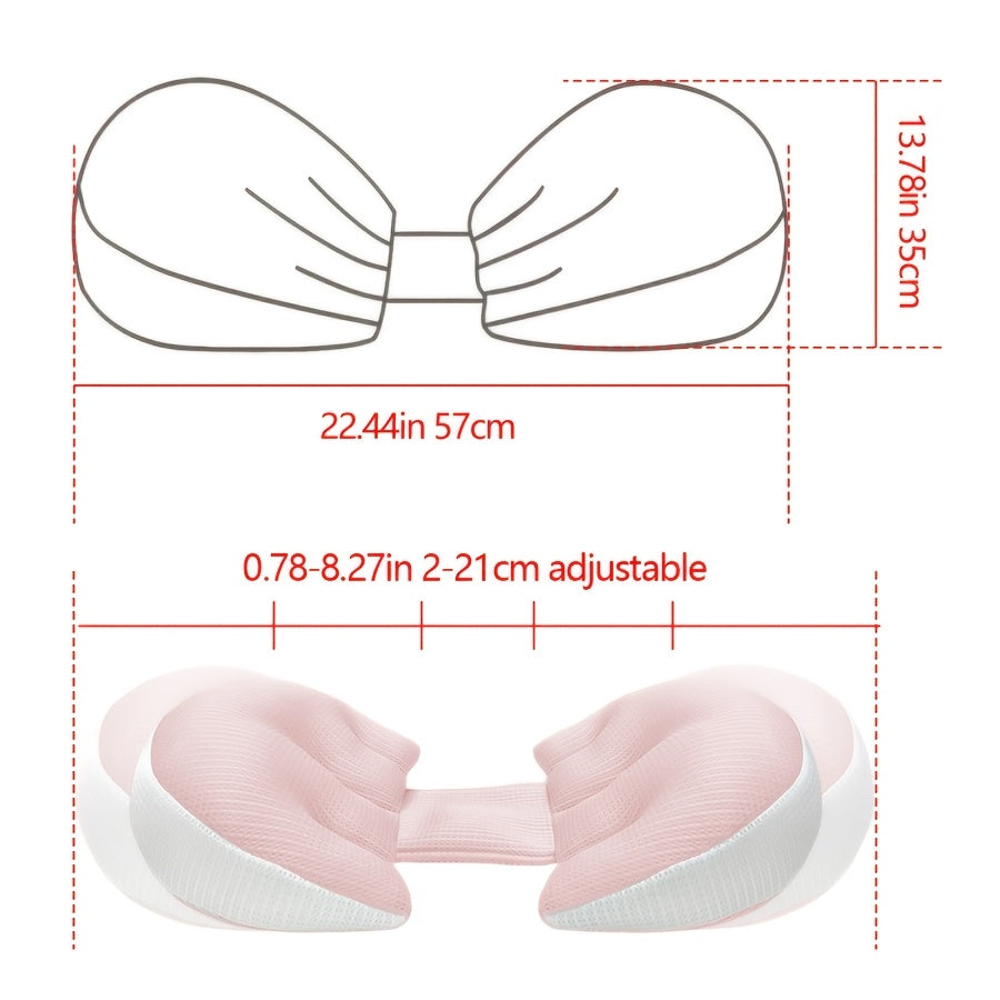 Oreiller de grossesse réglable en forme de U — Monptitlou