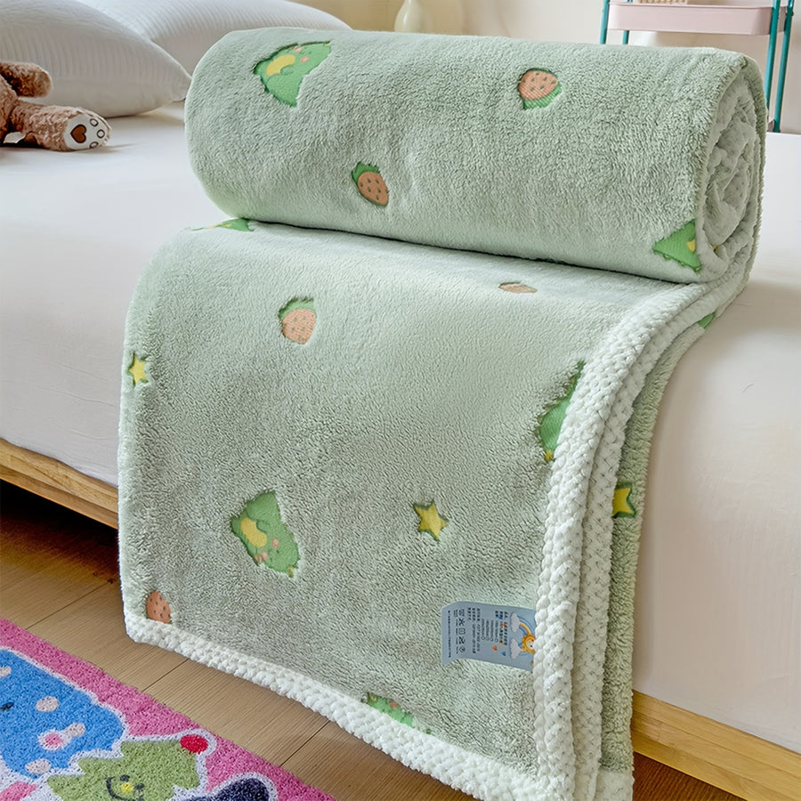 Plaid pour enfant 1 pièce à motif de dinosaure — Monptitlou