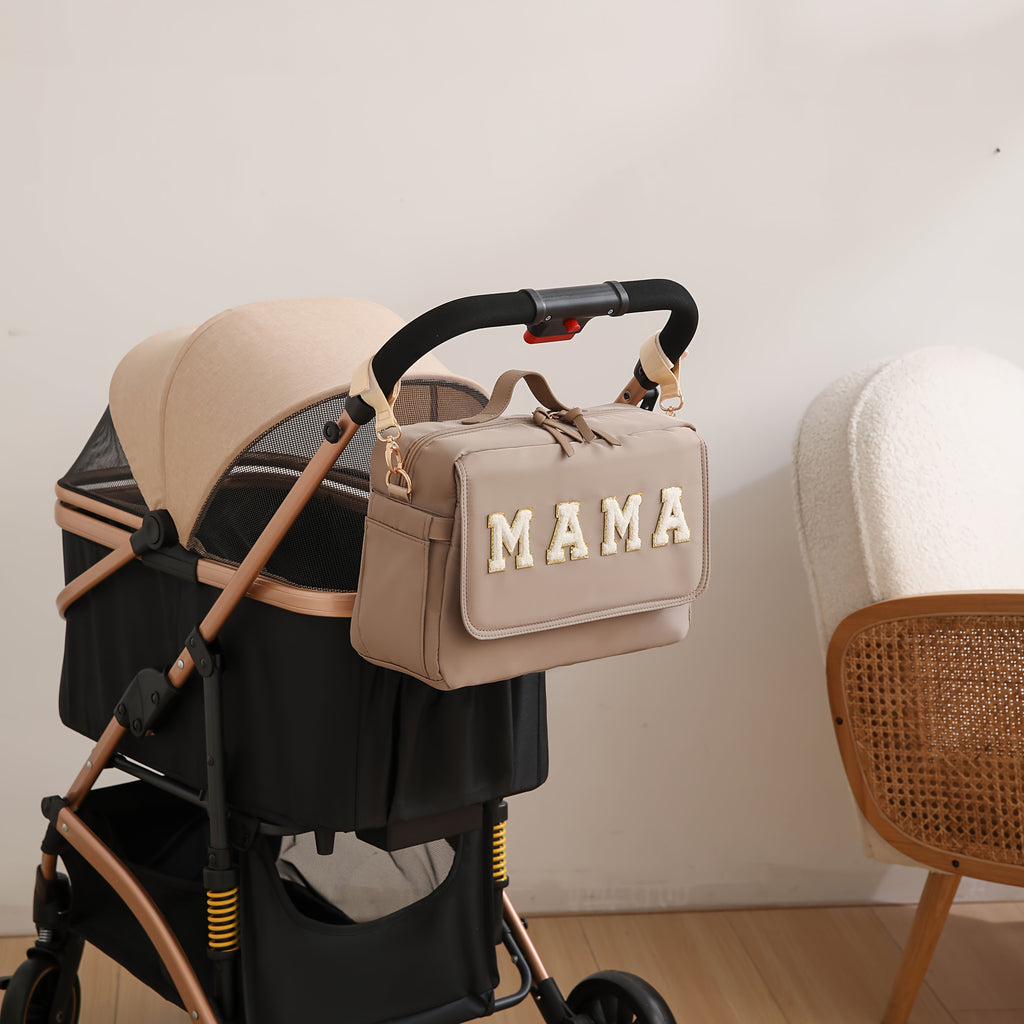 Sac parental 1 pièce MAMA avec lettres brodées, grande capacité — Monptitlou