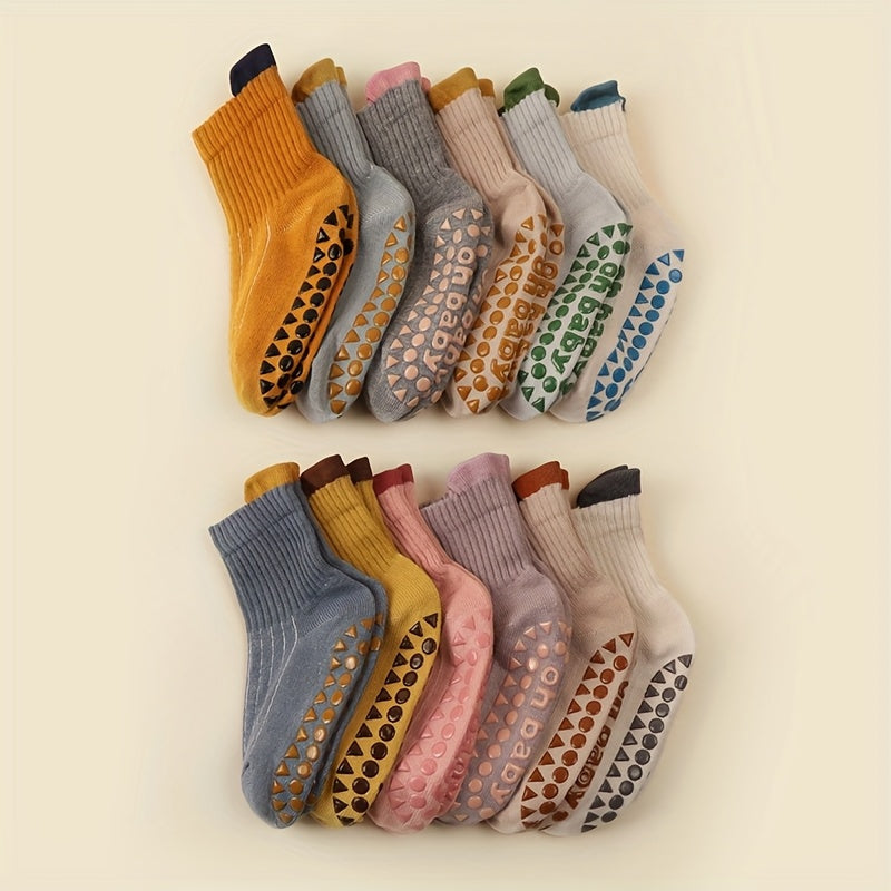 Paires de chaussettes toutes saisons pour enfants, antidérapantes — Monptitlou