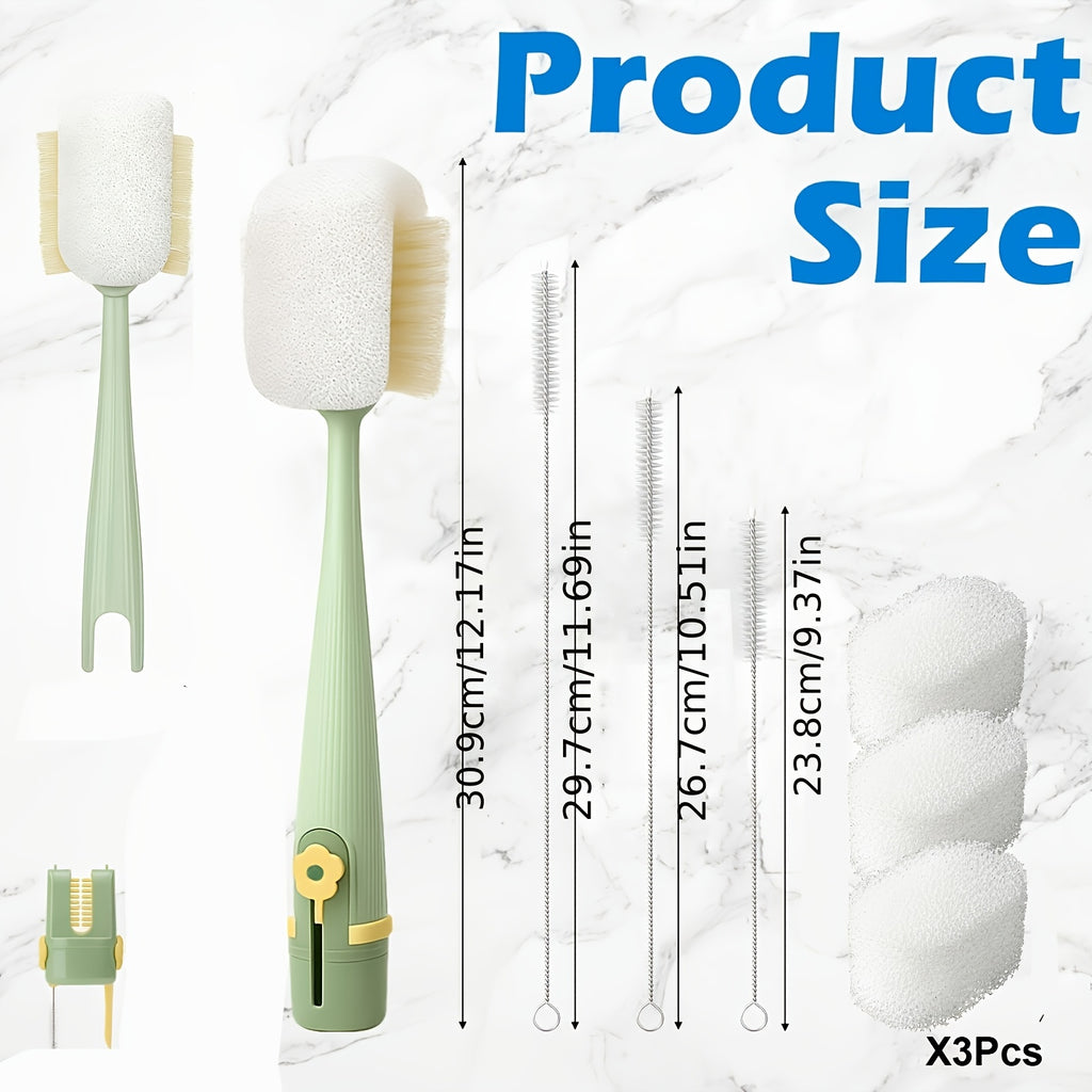 Brosses de nettoyage pour bouteilles d'eau 5-en-1 — Monptitlou