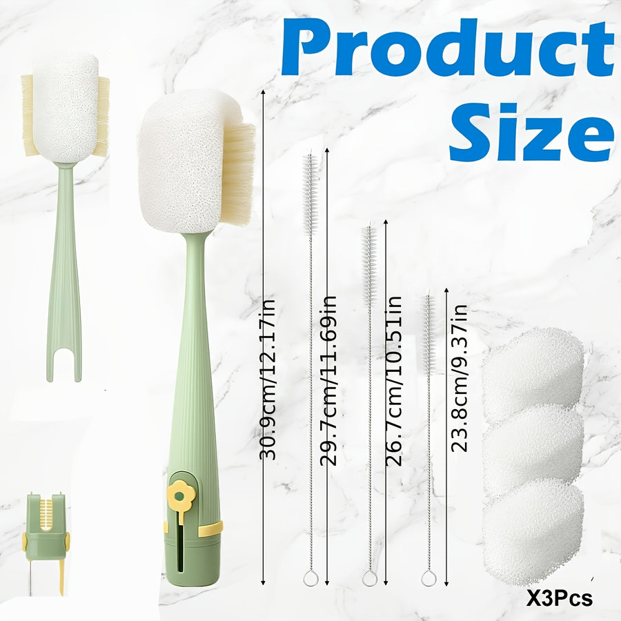 Brosses de nettoyage pour bouteilles d'eau 5-en-1 — Monptitlou