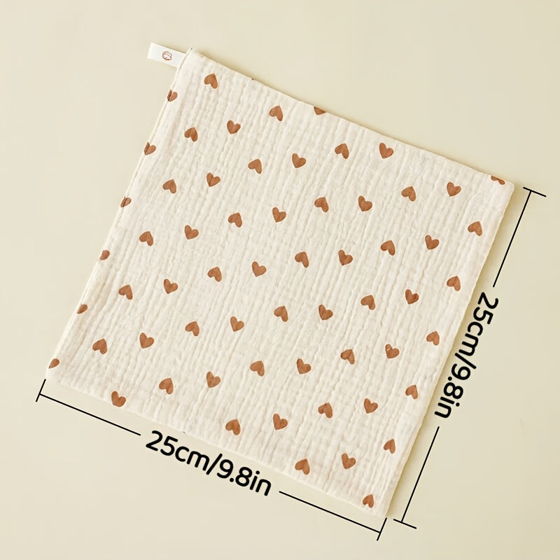 Lot de 5 lavettes bébé en coton doux à motifs — Monptitlou