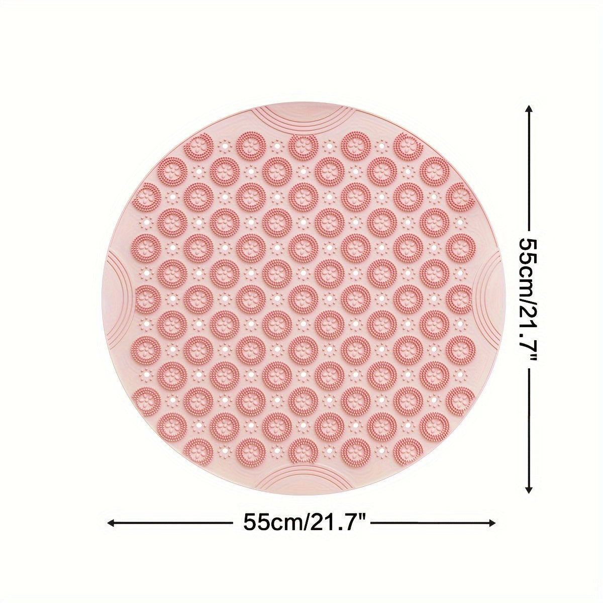 Tapis de bain de douche antidérapant, cercle, tapis de baignoire — Monptitlou Image