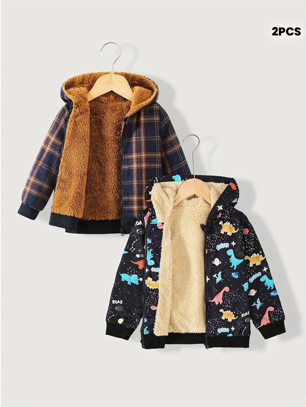 Veste à Capuche pour Enfants avec Imprimé Dinosaure — Monptitlou