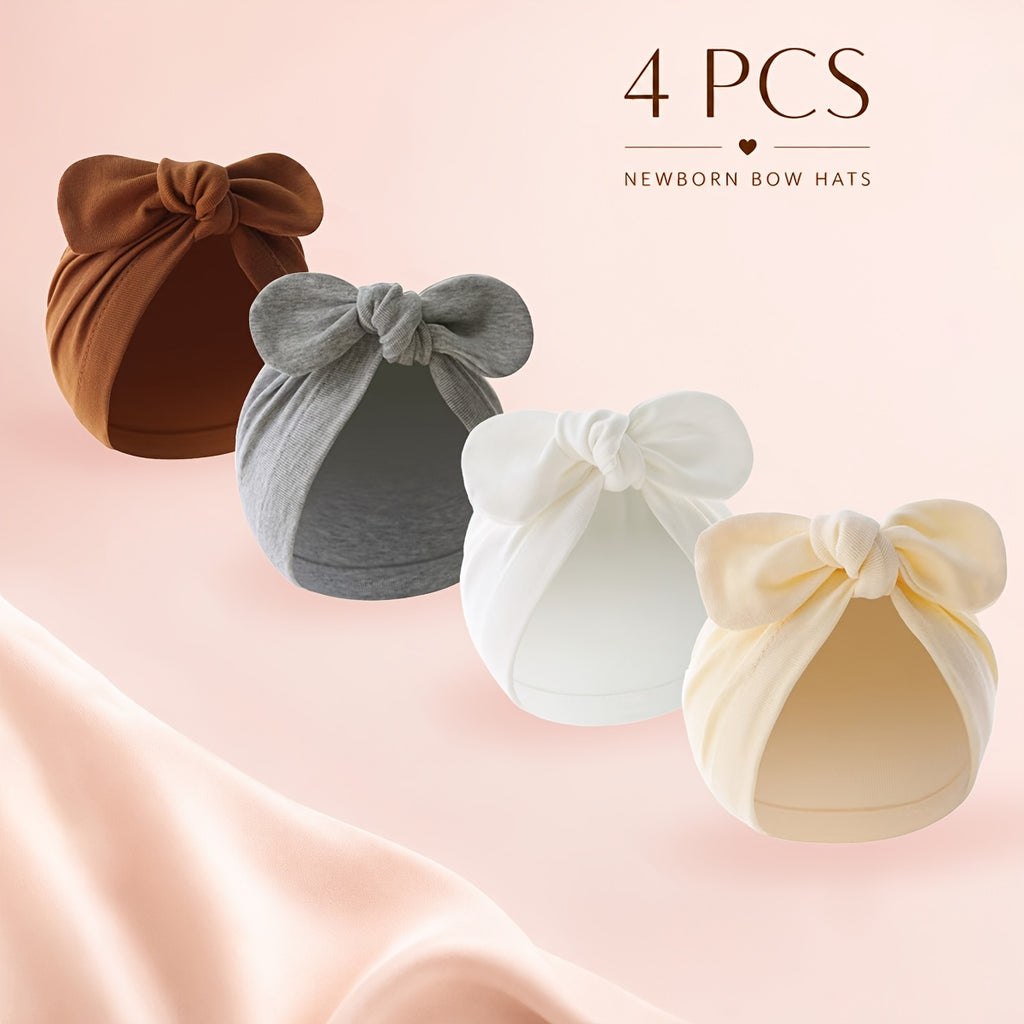 Nouveau-né Chapeaux Nœud Papillon Mignons — Monptitlou