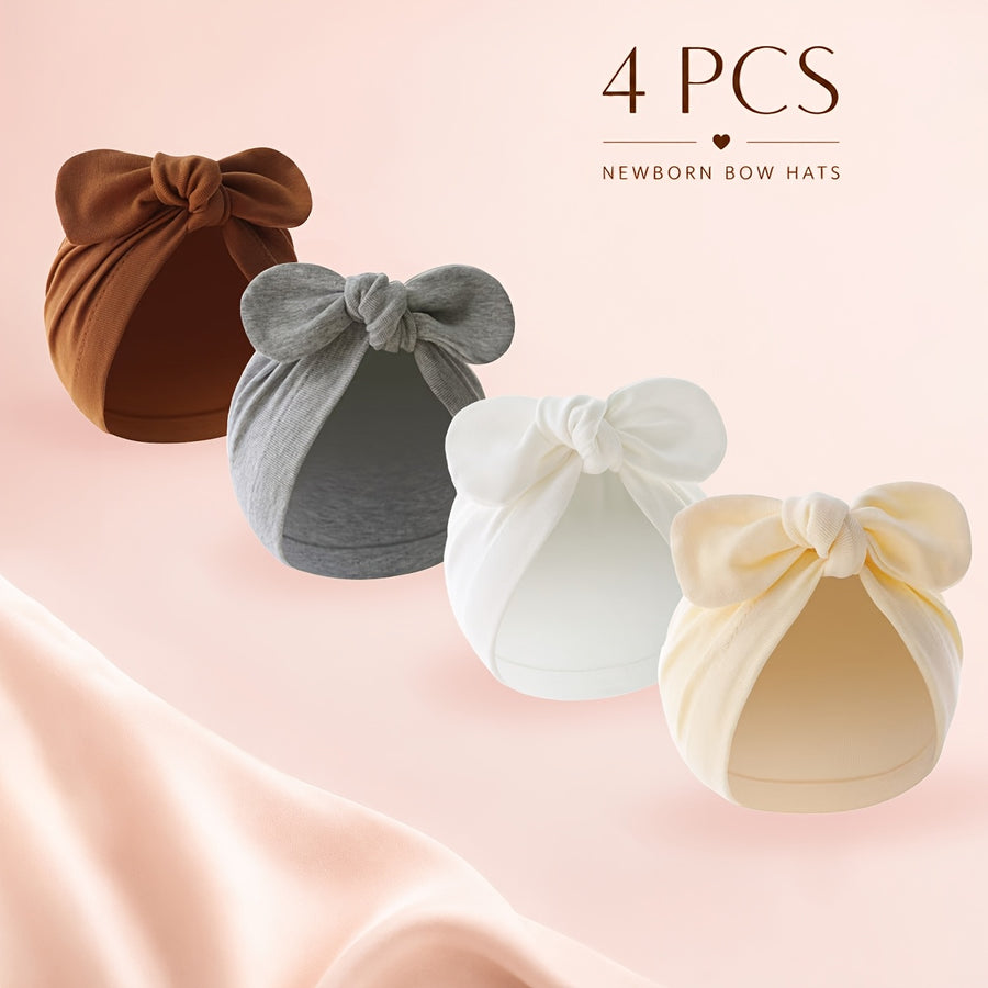 Nouveau-né Chapeaux Nœud Papillon Mignons — Monptitlou