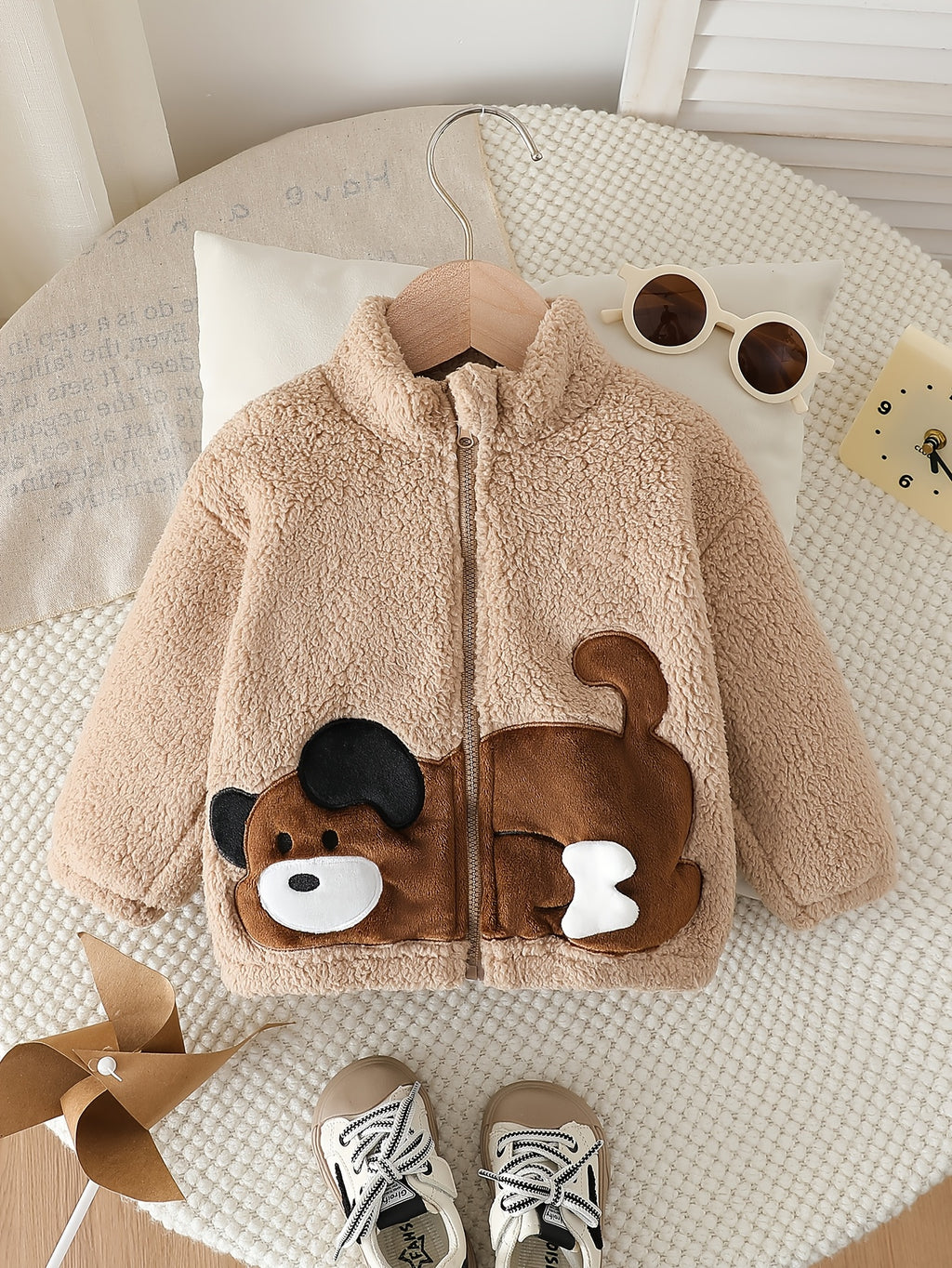 Veste en polaire élégante pour bébés garçons en automne et en hiver — Monptitlou