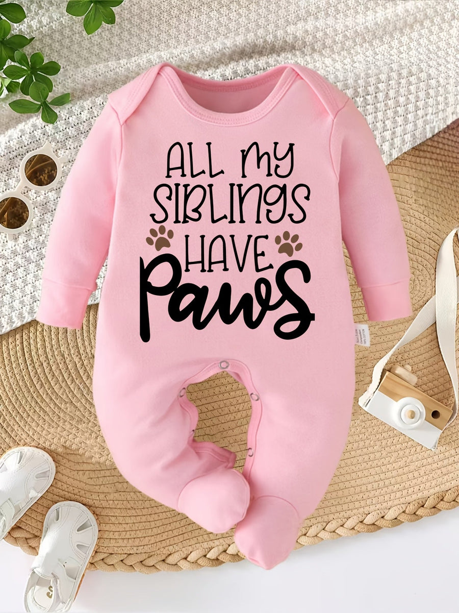 Body bébé pieds fermés - Lettrage "Tous mes frères et sœurs ont des — Monptitlou
