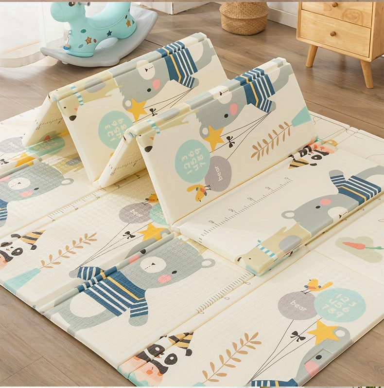 Matelas de Jeu pour Bébé Épais et Pliable en Mousse Non Toxique Inodore — Monptitlou