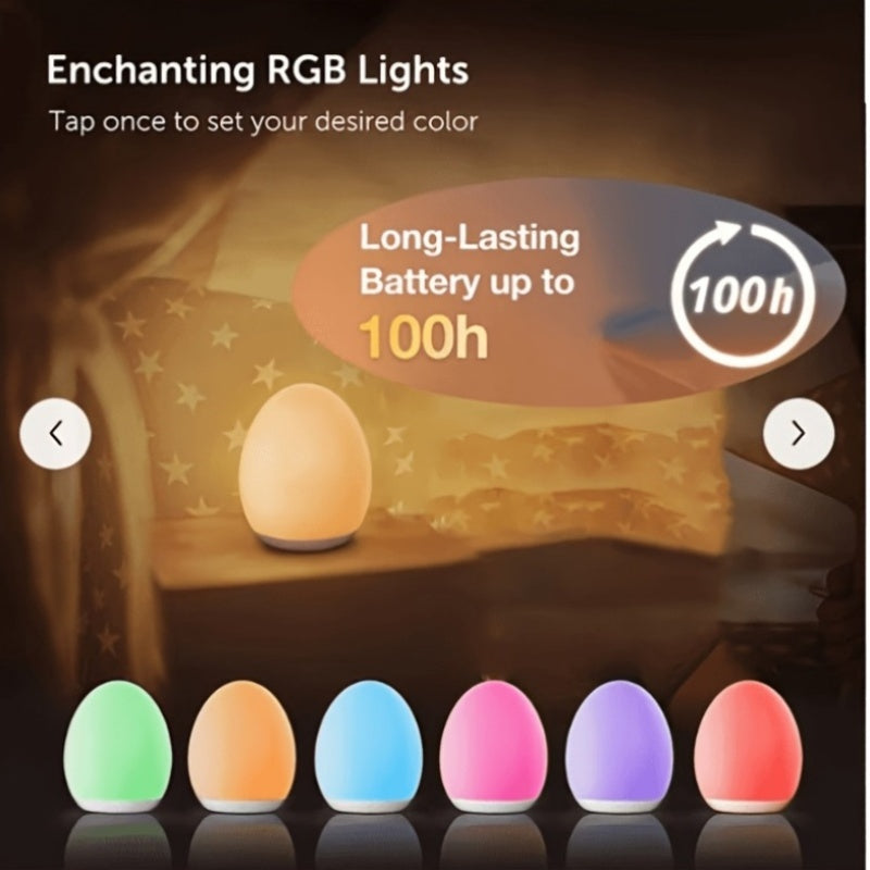 Veilleuse, Lampe de chevet 7 couleurs RGB changeantes et à intensité — Monptitlou