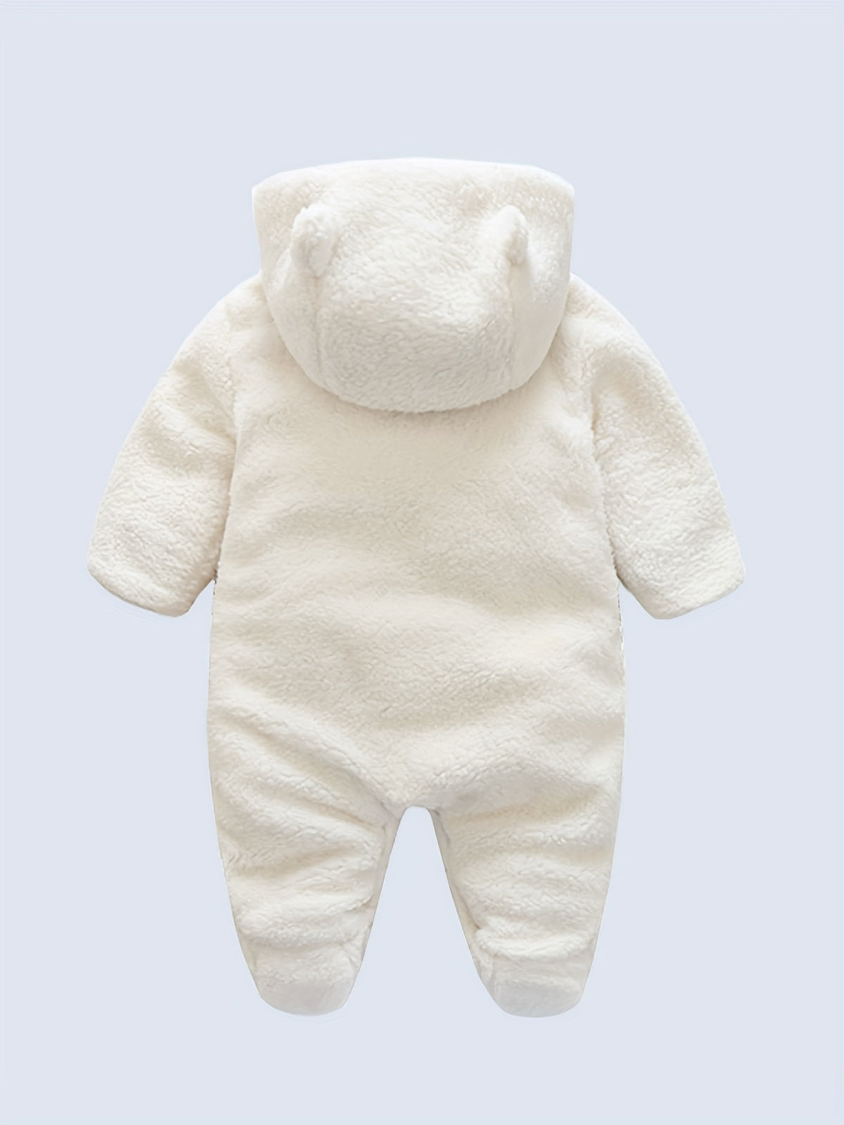 Boarnseorl Body Bébé Veste Épaissie à Capuche et Pieds Blanc Chaud — Monptitlou Image