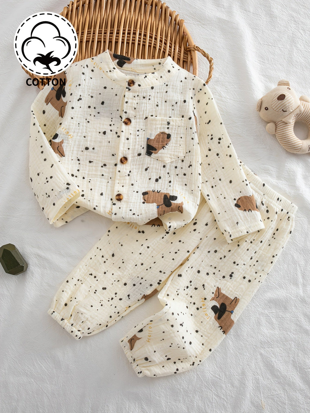 Ensemble 2 pièces pour bébés garçons et filles — Monptitlou
