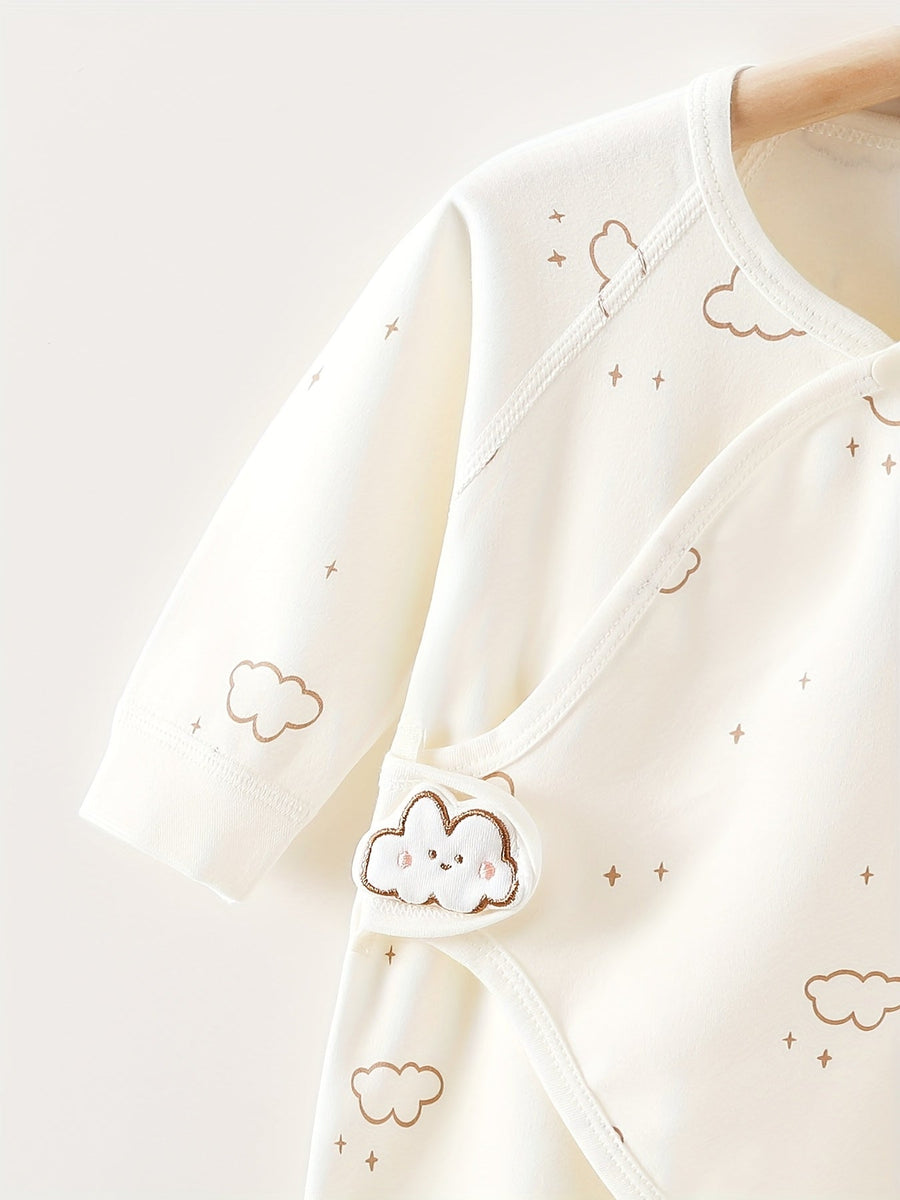 [Body bébé nuage rêveur] Body bébé 2026 printemps automne hiver nouveau style, tissu tricot doux absorbant la transpirat