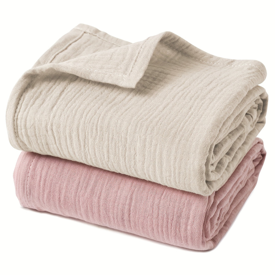 Couvertures en mousseline, lot de 2 couvertures de naissance pour — Monptitlou