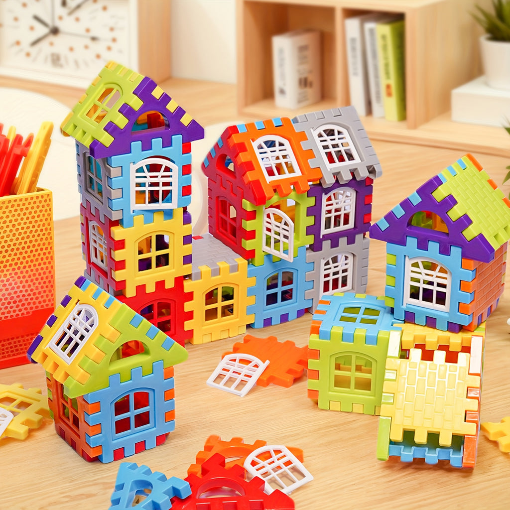 /70/100/125 pièces jeu de puzzles en plastique portable pour enfants à — Monptitlou