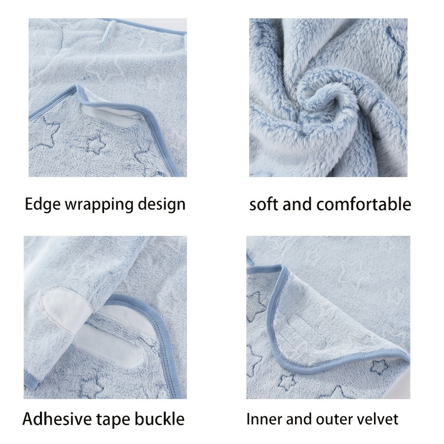 Couvertures enveloppantes pour nouveau-né avec motif en peluche — Monptitlou