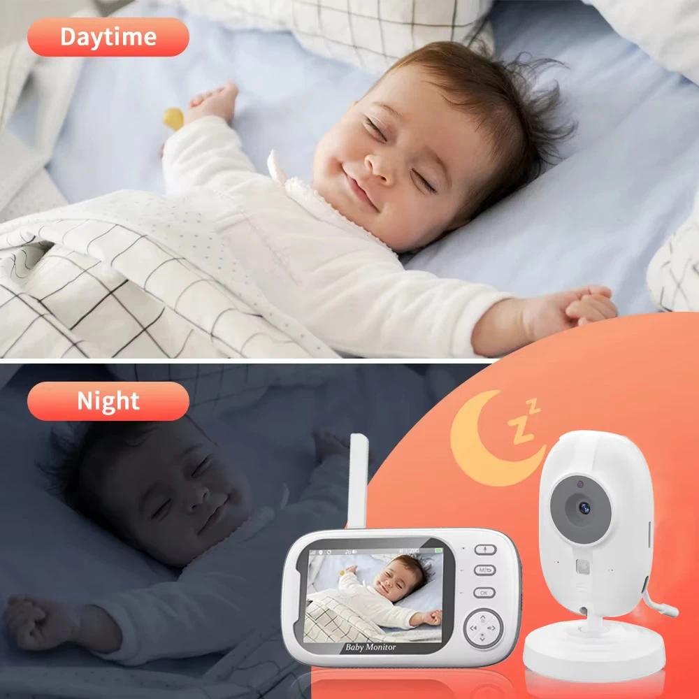 Babyphone numérique haute définition 3,5 pouces pour bébé — Monptitlou