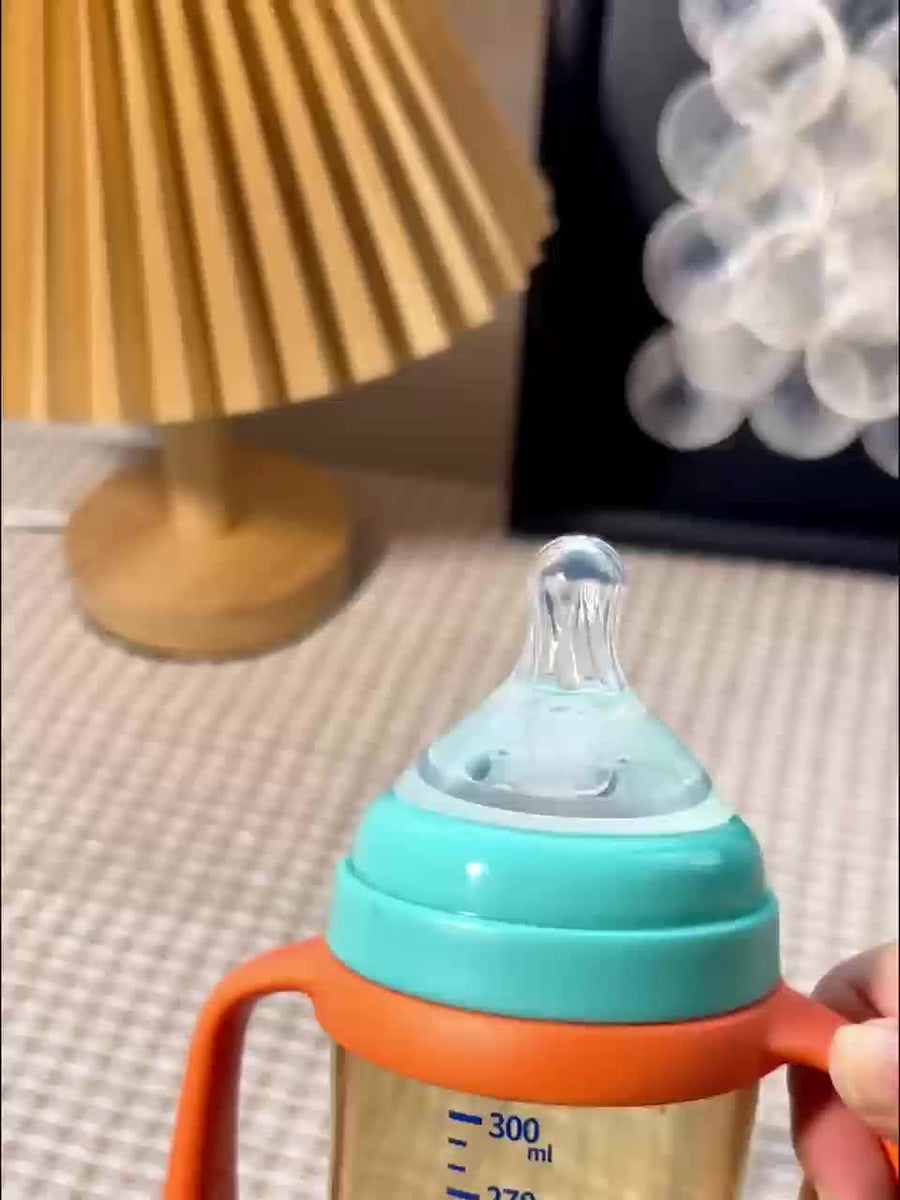 3 pièces bouteille et gobelet d’apprentissage 3 en 1 pour bébé, avec paille bec de canard, pour lait maternel, eau ou pr