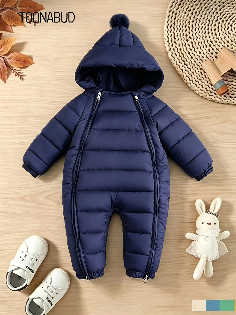 Combinaison d'hiver pour bébé, double fermeture éclair, protection contre le froid, body, vêtement chaud d'hiver pour so