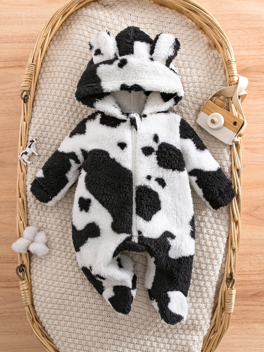 Combinaison à capuche et fermeture éclair panda pour bébé garçon — Monptitlou