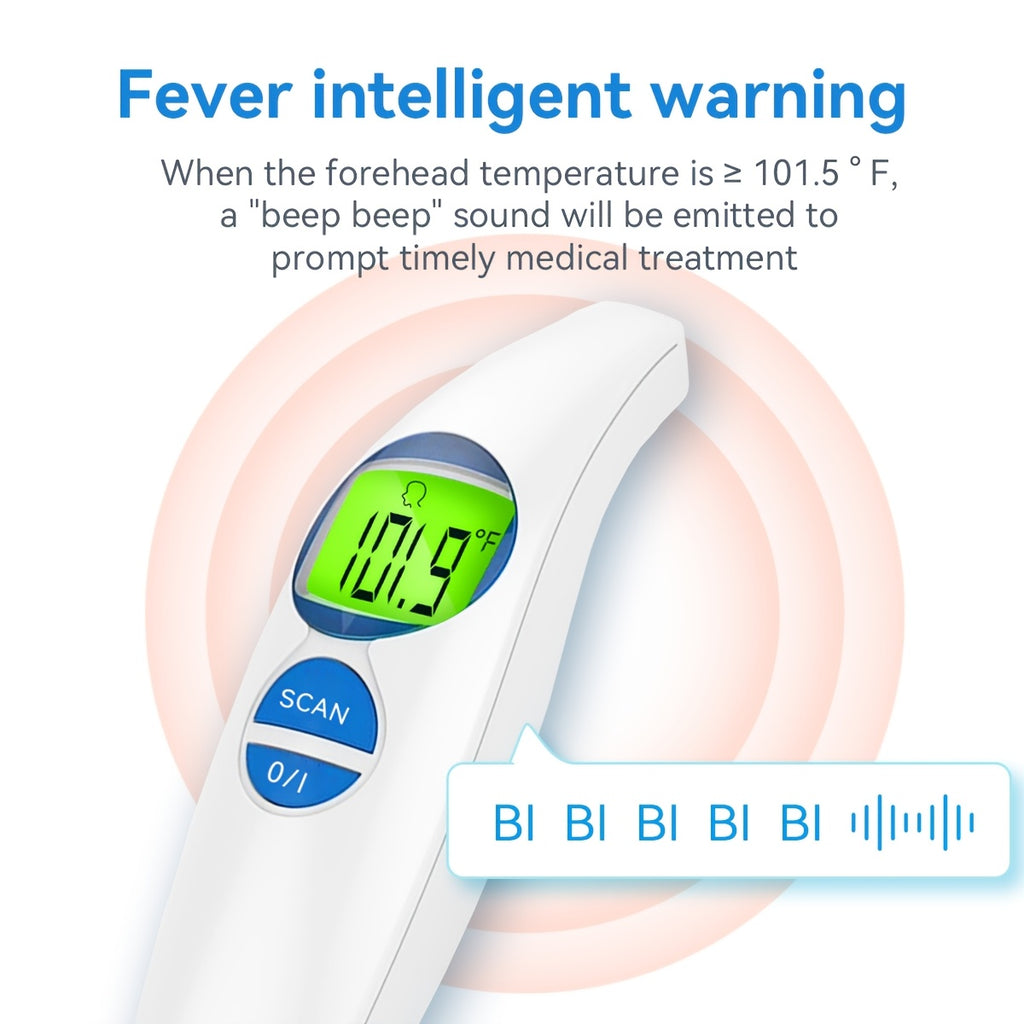 Thermomètre frontal numérique sans contact, affichage rétroéclairé — Monptitlou