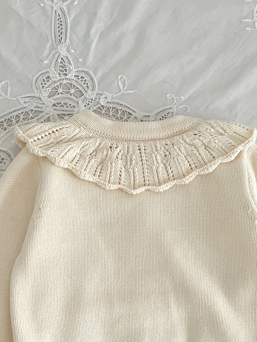 [Cardigan bébé fille] Cardigan tricoté pour bébé fille — Monptitlou