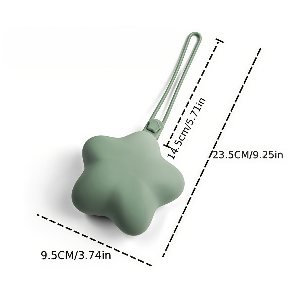 [Cadeau baby-shower] 1 pc Support de Tétine Bébé en Silicone en Forme d'Étoile, Boîte de Stockage Hygiénique Anti-Poussi