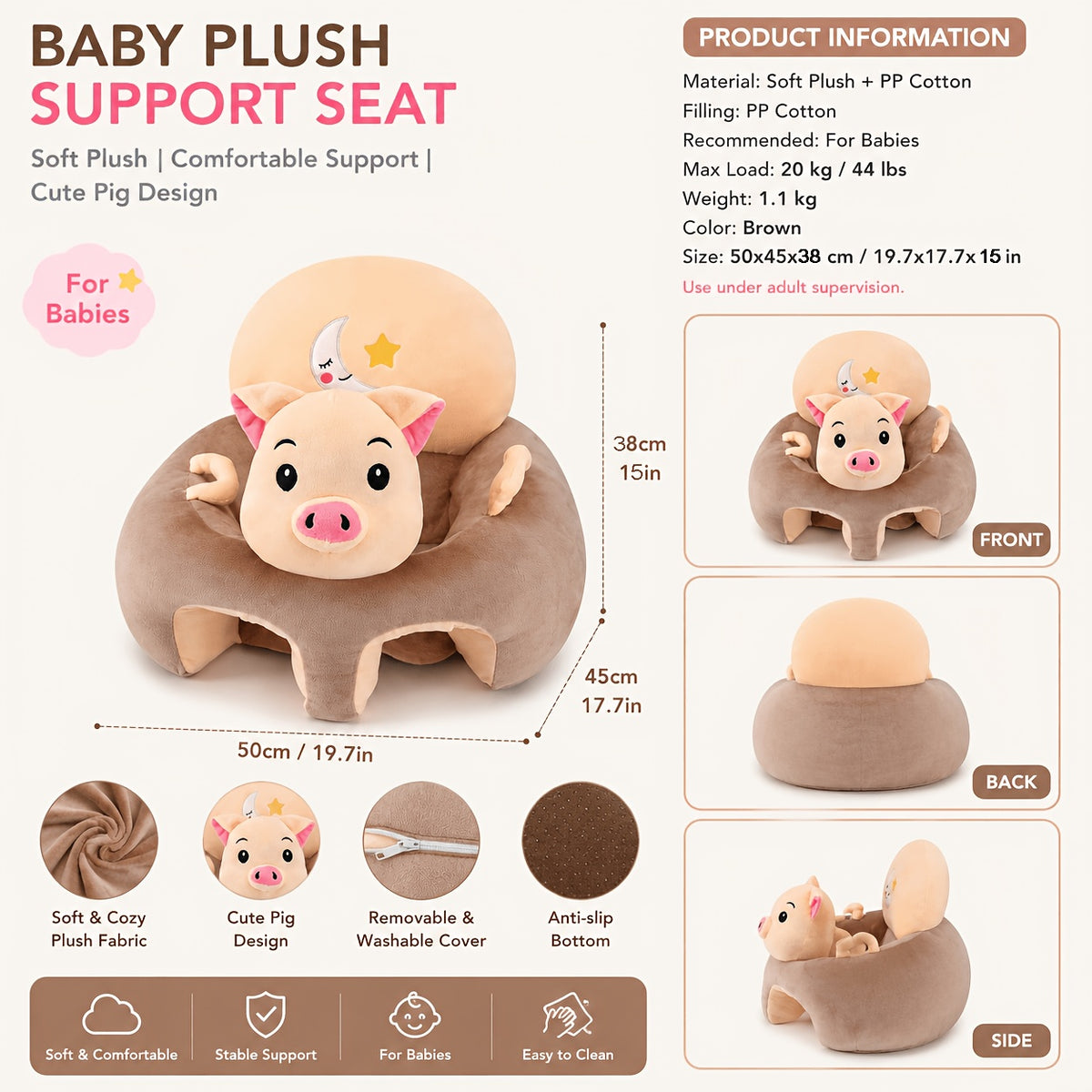 [Siège bébé confortable] Siège d'Assise pour Bébé — Monptitlou Image