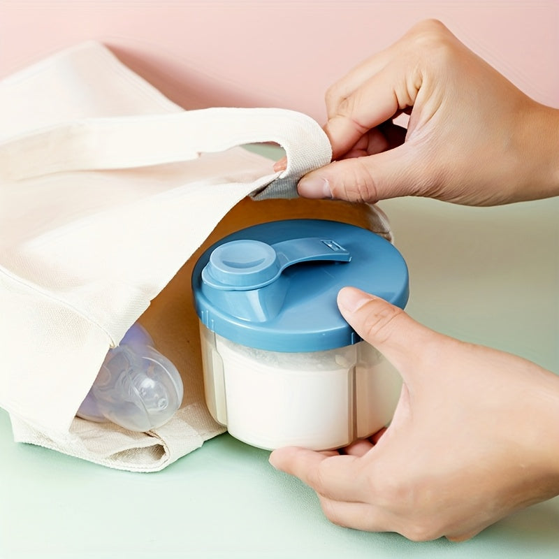 Distributeur de lait en poudre portable à 4 compartiments pour jeunes — Monptitlou