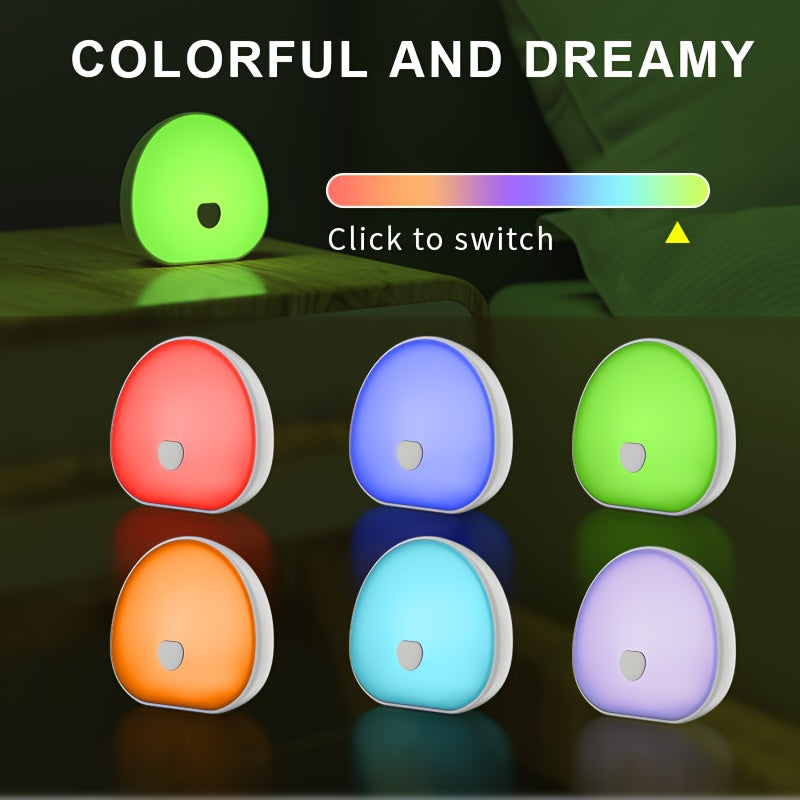 JSCHWIN Lampe de Nuit Moderne RGB à Changement de Couleur avec — Monptitlou