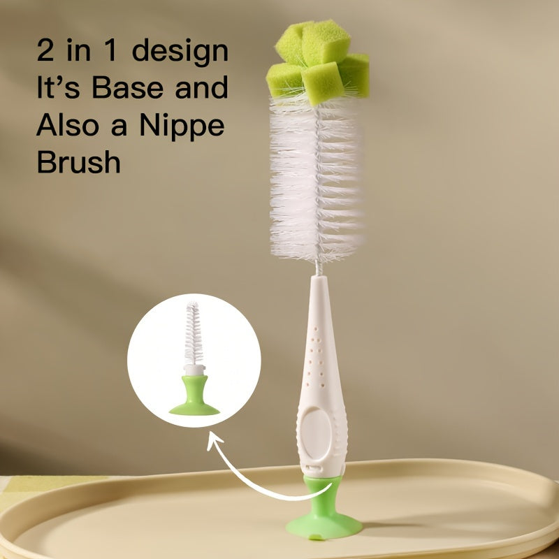 Nylon Éponge Brosse Avec Ventouse — Monptitlou