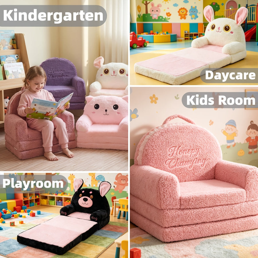Canapé enfant pliable 2 en 1 convertible en lit — Monptitlou