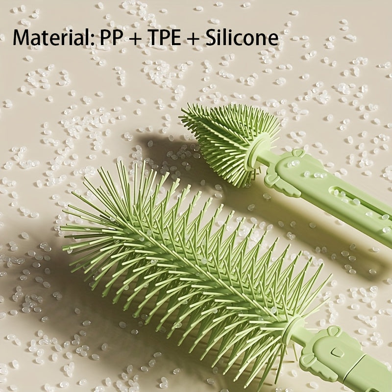 Comprenant un brosse à biberon, une brosse à tétine — Monptitlou