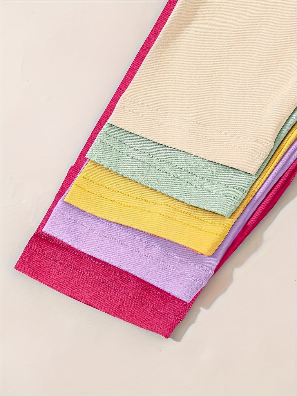 Leggings pour filles de couleur unie, leggings à motif nœud, filles — Monptitlou