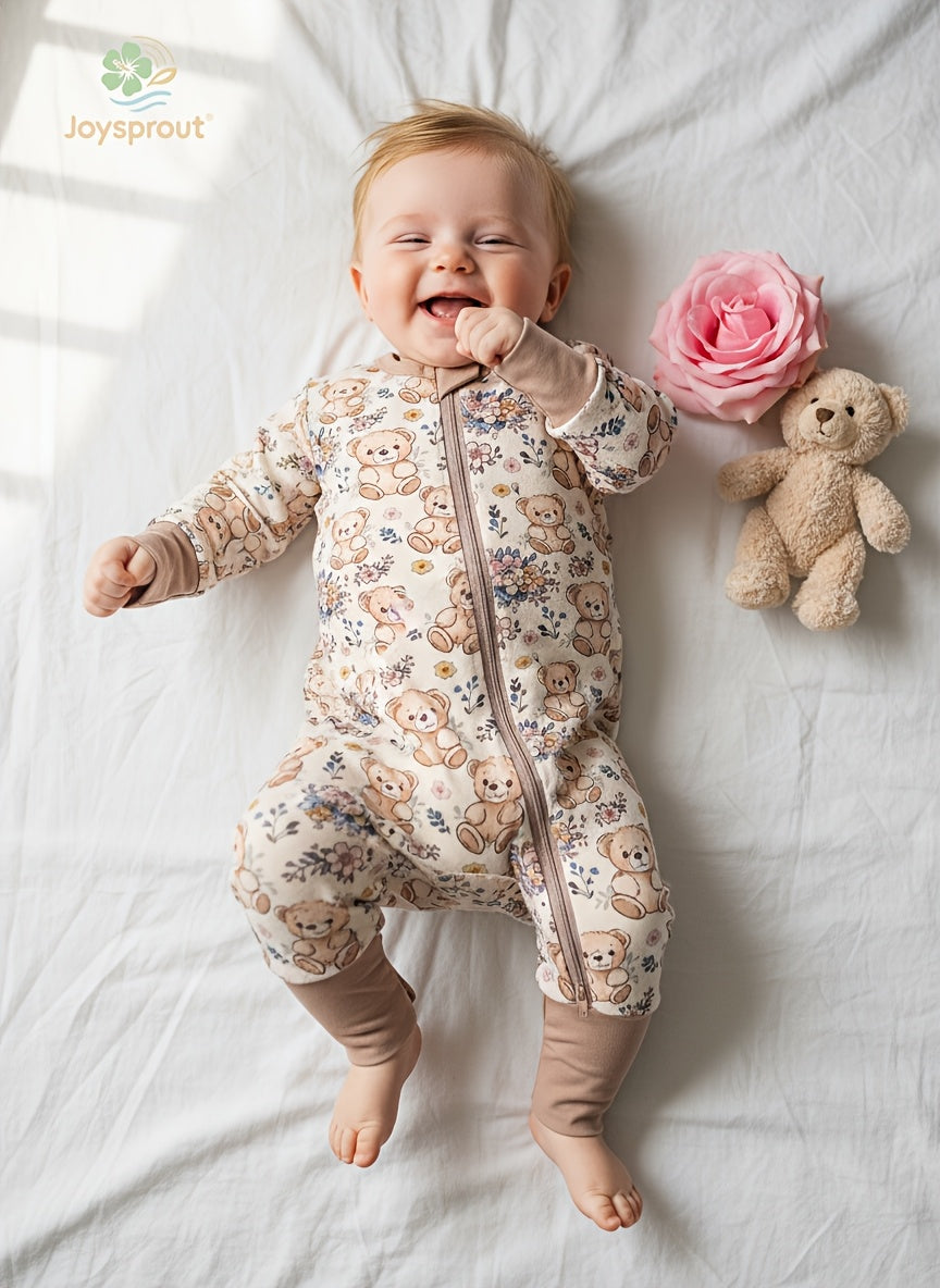 Grenouillère Bébé Garçon Fille en Fibre de Bambou — Monptitlou