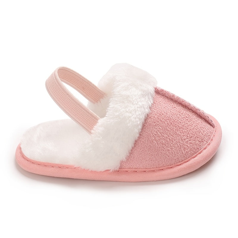 Chaussons Douillets en Peluche pour Bébé Fille — Monptitlou Image